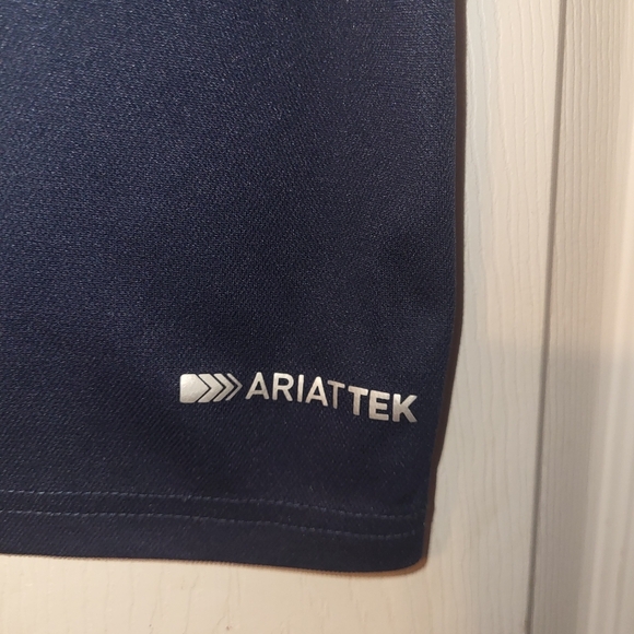 Ariat Tek Polo Size X Large Navy Blue - Picture 4 of 12